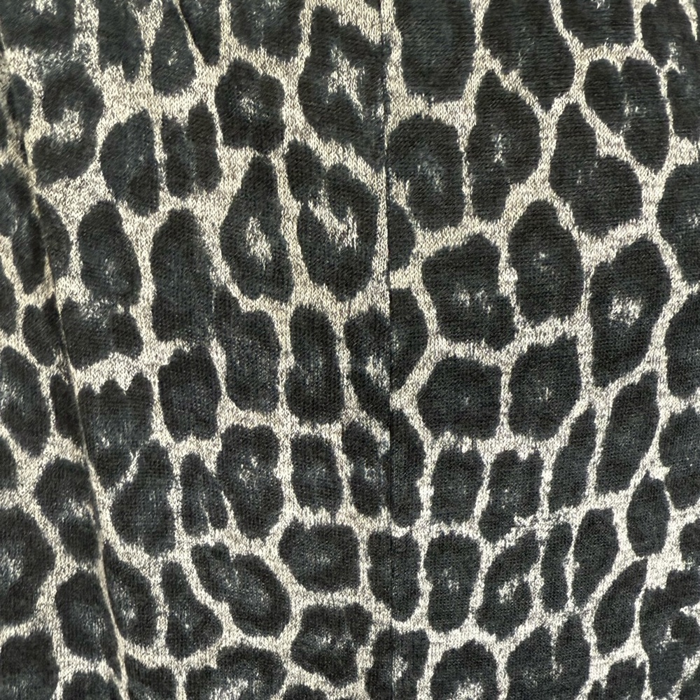 Chico’s Leopard Print High Low Maxi Skirt Sz 1/M Pull-On Elastic Edgy, Boho Chic - Picture 9 of 9